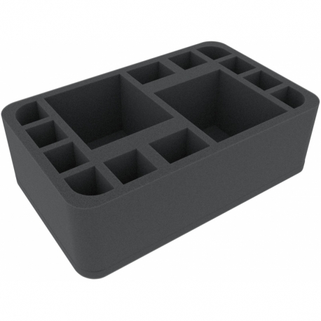HSMEDK085BO 85 mm Feldherr Half-Size foam tray with 14 compartments