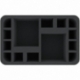 HSMEDK085BO 85 mm Feldherr Half-Size foam tray with 14 compartments