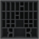 AGMEQH070BO 295 mm x 295 mm x 70 mm foam tray for board games - 36 compartments