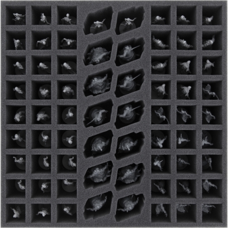 AG055ZC28 foam tray for Zombicide - 68 compartments