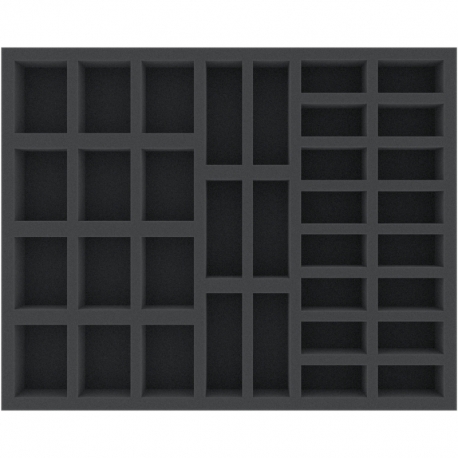 FSBR040BO 40 mm Full-Size foam tray with 34 compartments