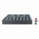 FSBR040BO 40 mm Full-Size foam tray with 34 compartments