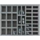 FSBR040BO 40 mm Full-Size foam tray with 34 compartments