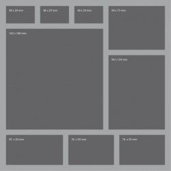 AFDA085BO 285 mm x 285 mm x 85 mm foam tray for board game boxes