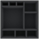 AFDA085BO 285 mm x 285 mm x 85 mm foam tray for board game boxes