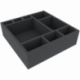 AFDA085BO 285 mm x 285 mm x 85 mm foam tray for board game boxes