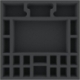 AG050ZC08 50 mm foam tray for Zombicide Black Plague - Heroes
