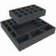 AG050ZC08 50 mm foam tray for Zombicide Black Plague - Heroes