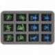 HS040BB06 40 mm half-size foam tray for 12 Blood Bowl miniatures - 2016 Edition