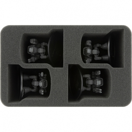 HSMEHK085BO foam tray for Adeptus Titanicus: 4 Warhound Scout Titans