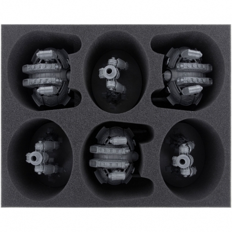 FSMEFT090BO foam tray for Adeptus Titanicus: 3 Warlord Battle Titans