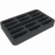 HSMEHH035BO foam tray for 12 model color bottles and paintbrushes