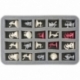 HS035A022 35 mm foam tray for miniatures in scale 1:56 (28 mm) - 20 compartments