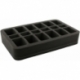 HS050BF01BO 50 mm foam tray - 18 compartments
