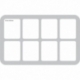 HS050BF02BO 50 mm half-size Figure Foam Tray for 8 large Flames of War Bases