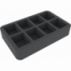 HS050KR01 50 mm half-size Figure Foam Tray for 8 large Krosmaster figures
