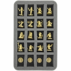 HS035MM01 35 mm Half-Size Foam Tray for 20 Mice and Mystics figures