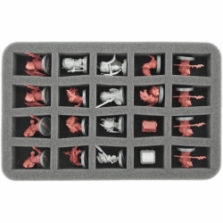 HS035SD01 35 mm Half-Size Foam Tray for 20 Super Dungeon Explore figures