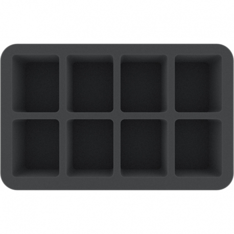 HS050AQ02 Bandeja de espuma Half-Size de 50 mm para 8 figuras grandes de Arcadia Quest