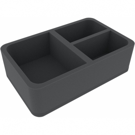 HSCR080BO Half-Size foam tray with 3 compartments