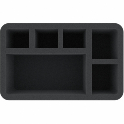 HSMFAK100BO 100 mm Half-Size foam tray with 6 compartments