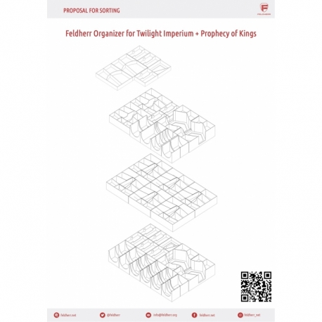 Feldherr Organizer for Twilight Imperium 4th Edition + Prophecy of Kings - core game box