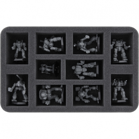 HS050A048 Feldherr foam tray for BattleTech - 10 Mechs