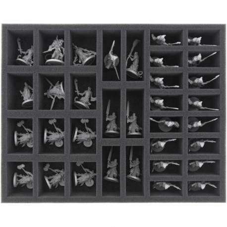 FS050MD01 50 mm full size foam tray with 34 compartments for Massive Darkness