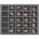 FS035MD11 35 mm full-size Figure Foam Tray with 25 large cut outs for Massive Darkness