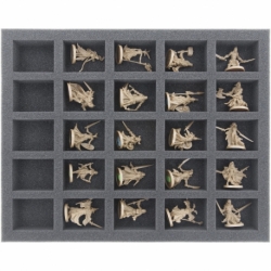 FS035MD11 35 mm full-size Figure Foam Tray with 25 large cut outs for Massive Darkness