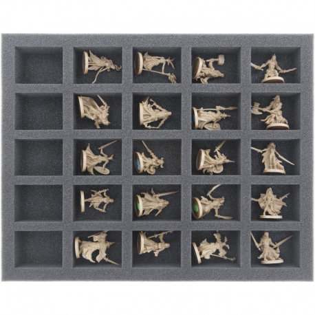 FS035MD11 35 mm full-size Figure Foam Tray with 25 large cut outs for Massive Darkness