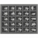 FS035MD11 35 mm full-size Figure Foam Tray with 25 large cut outs for Massive Darkness