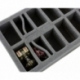 HS050WH20 50 mm half-size Figure Foam Tray with 16 slots