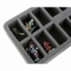 HS050WH20 50 mm half-size Figure Foam Tray with 16 slots