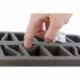 HS050WH20 50 mm half-size Figure Foam Tray with 16 slots