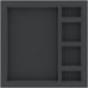 AFHW030BO 285 mm x 285 mm x 30 mm foam tray for board game boxes (5 slots)