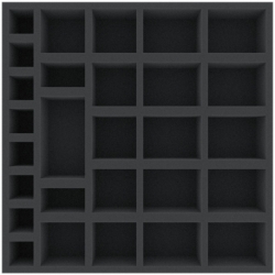 AFEN051BO 285 mm x 285 mm x 51 mm foam tray for board game boxes