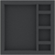 AF030DO01 30 mm foam tray with 5 compartments for DOOM - map tiles
