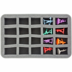 HS035ZC14 35 mm Half-Size Foam Tray for 20 Zombicide figures