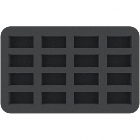 HS035BO 35 mm Half-Size foam tray with 16 compartments