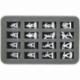 HS035BB01 35 mm half-size foam tray for 16 Blood Bowl miniatures
