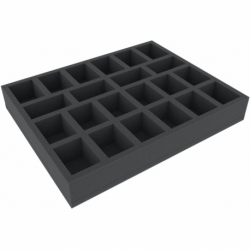 FSMEZZ050BO 50 mm Full-Size foam tray with 22 compartments