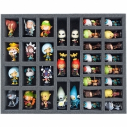 FS050KR05 50 mm foam tray for 34 Kosmaster Miniatures - with base - full-size