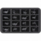 HS040LOR04 foam tray for The Lord of the Rings - 16 compartments