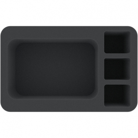 HSMENI085BO 85 mm Half-Size foam tray with 4 compartments