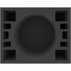 FSMEOT125BO 125 mm Full-Size foam tray with 11 compartments
