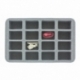 HS050BF05BO 50 mm Half-Size foam tray with 16 compartments
