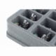 HS050BF05BO 50 mm Half-Size foam tray with 16 compartments