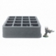 HS050BF05BO 50 mm Half-Size foam tray with 16 compartments