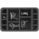 HS075MD06 75 mm half-size foam tray with 12 compartments for Massive Darkness